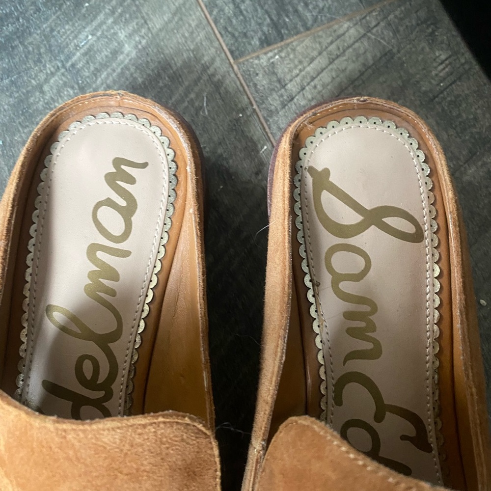 Tan Suede Mules - Picture 3 of 4